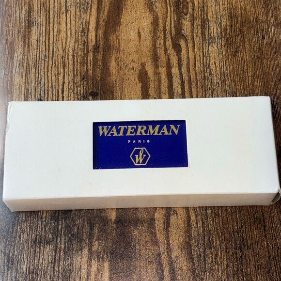Waterman Paris Blue Ballpoint Pen (Accu Check advertising) in box gold - Picture 7 of 7